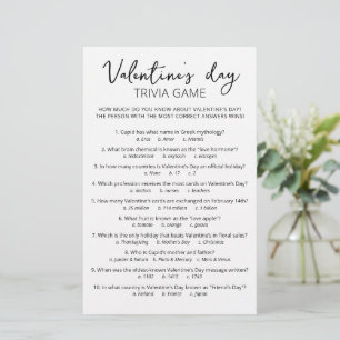 Valentijnsdag Trivia-spel met antwoorden