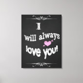 Valentijnsdag, Trouw Canvas Schoolbord Kunst Afdruk (Voorkant)