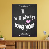 Valentijnsdag, Trouw Canvas Schoolbord Kunst Afdruk (Insitu (Woonkamer))
