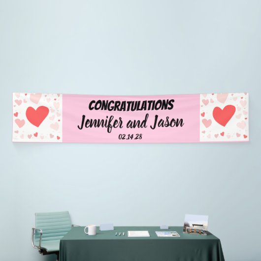 Valentijnsdag trouwfelicitaties banner (Beurs)