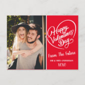 Valentijnsdag trouwfoto Red de dag Briefkaart (Voorkant)