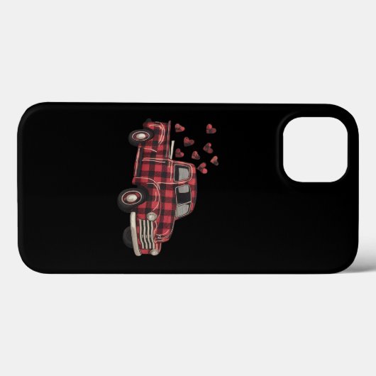 Valentijnsdag Truck Funny Buffalo Plaid Leopard Case-Mate iPhone Case (Achterkant (horizontaal))