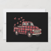 Valentijnsdag Truck Funny Buffalo Plaid Leopard Kaart (Voorkant)