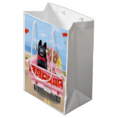 Valentijnsdag Truck Hearts van Shepherd Dog Medium Cadeauzakje (Voorkant Gekanteld)