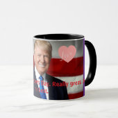 Valentijnsdag Trump mok (Voorkant rechts)