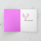 Valentijnsdag Tulips Bouquet Feestdagen Kaart (Binnen)