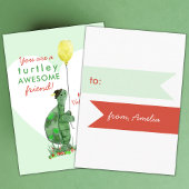 Valentijnsdag Turtle Classroom Kaart Pack Contactkaartje