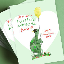 Valentijnsdag Turtle Classroom Kaart Pack Contactkaartje