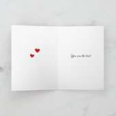 Valentijnsdag twee schattige roze uiluil Vakantiev Feestdagen Kaart (Binnen)