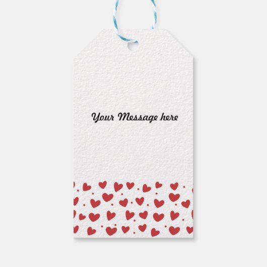 Valentijnsdag Typografie Cadeaulabel (Achterkant)