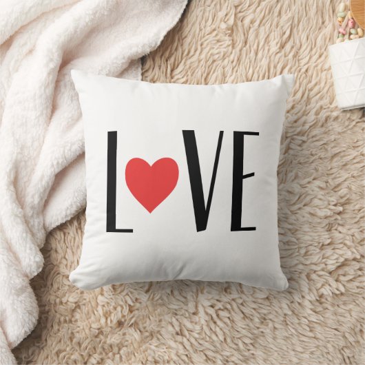 Valentijnsdag Typografie Love Kussen (Deken)