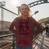 Valentijnsdag Typografie Ontwerp voor docenten T-shirt