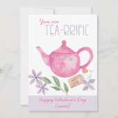 Valentijnsdag U bent een  Pun  Teapot Feestdagenkaart (Voorkant)