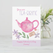 Valentijnsdag U bent een  Pun  Teapot Feestdagenkaart (Staand voorkant)