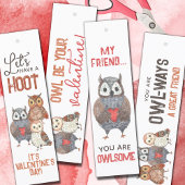 Valentijnsdag Uil thema DIY uitgesneden Bladwijzer