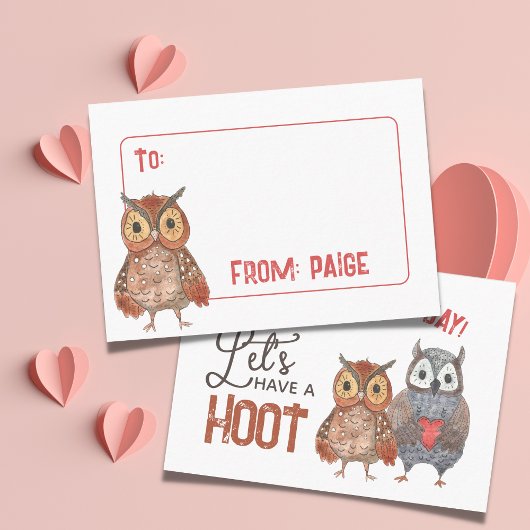 Valentijnsdag Uilen Classroom Valentijn Kaart Pack Contactkaartje