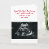 Valentijnsdag uit de bult (ongeboren baby) kaart (Voorkant)