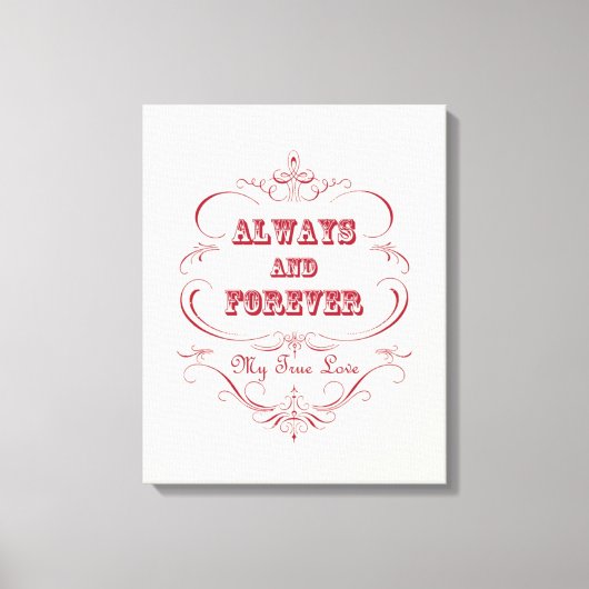  Valentijnsdag uitgerekt canvas Afdruk (Voorkant)