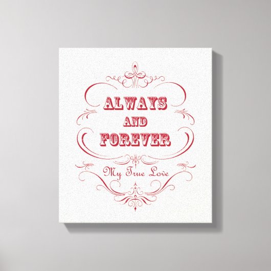  Valentijnsdag uitgerekt canvas Afdruk (Voorkant)