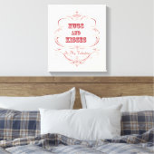 Valentijnsdag uitgerekt canvas Afdruk (Insitu (Slaapkamer))