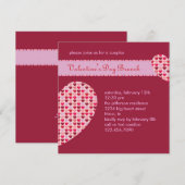 Valentijnsdag Uitnodiging (Voorkant / Achterkant)