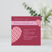 Valentijnsdag Uitnodiging (Staand voorkant)