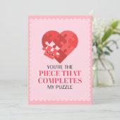 Valentijnsdag Uitnodiging (Staand voorkant)