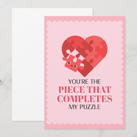 Valentijnsdag Uitnodiging (Voorkant / Achterkant)