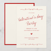 Valentijnsdag Uitnodiging (Voorkant / Achterkant)