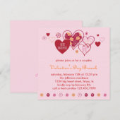 Valentijnsdag Uitnodiging (Voorkant / Achterkant)