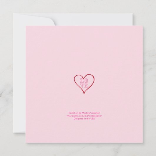 Valentijnsdag Uitnodiging (Achterkant)