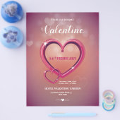 Valentijnsdag Uitnodiging Flyer (Enkel)