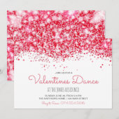 Valentijnsdag Uitnodiging, Valentijn Dance Kaart (Voorkant / Achterkant)