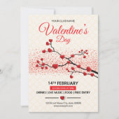 Valentijnsdag Uitnodigingsfolder Kaart (Voorkant)