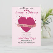 Valentijnsdag-uitnodigingskaart Kaart (Staand voorkant)