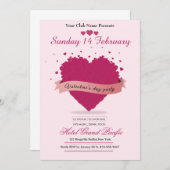 Valentijnsdag-uitnodigingskaart Kaart (Voorkant / Achterkant)