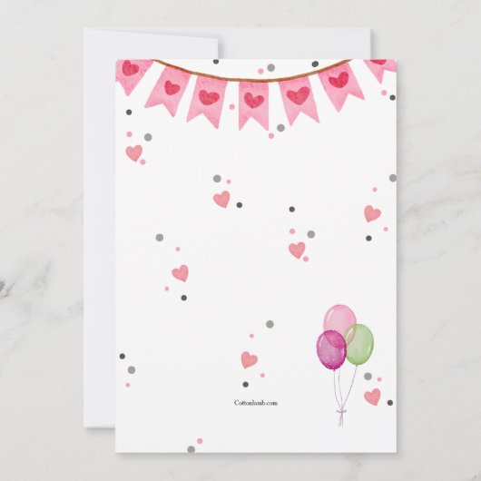 Valentijnsdag Vader Dochter Dance Kaart (Achterkant)