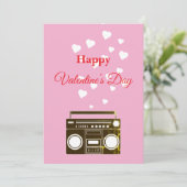 Valentijnsdag vakantie kaart (Staand voorkant)