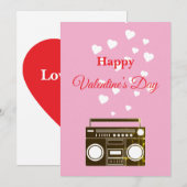 Valentijnsdag vakantie kaart (Voorkant / Achterkant)