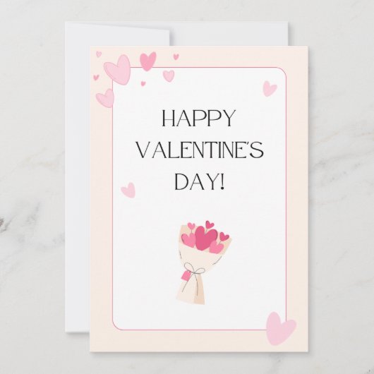 Valentijnsdag, vakantiekaarten feestdagenkaart (Voorkant)