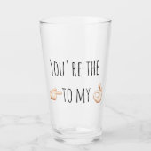 Valentijnsdag valentijn grappig verjaardagsbier glas (Voorkant)