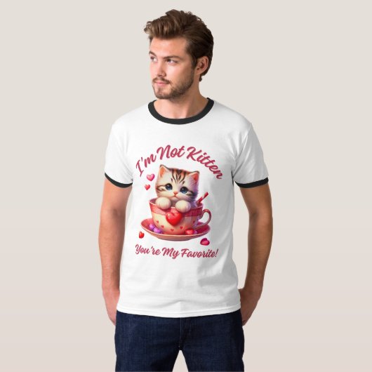 Valentijnsdag, Valentijn Retro T-shirt (Voorkant volledig)