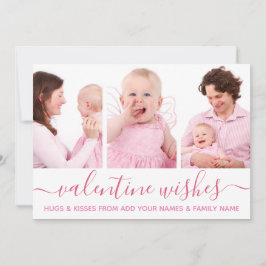 Valentijnsdag Valentijn wenst familiefoto's Kaart