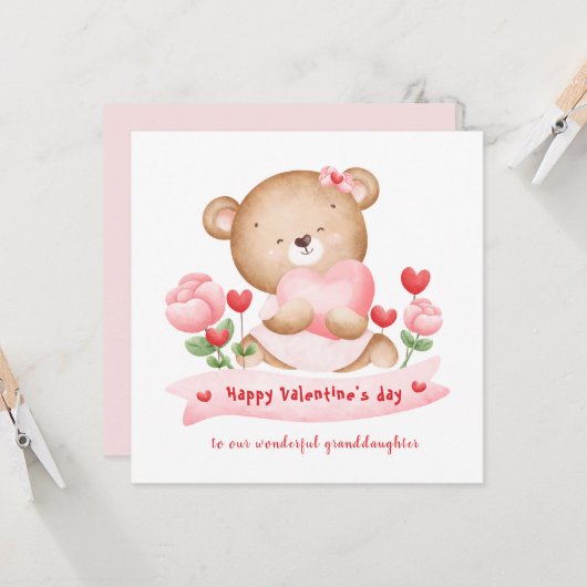 Valentijnsdag Valentijnsdag Kaart (Voorkant / Achterkant in situ)