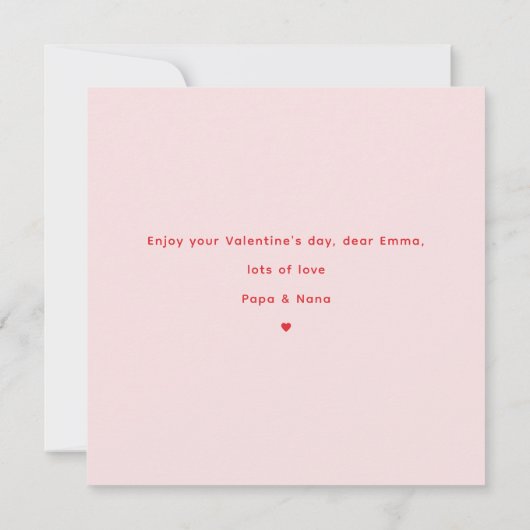 Valentijnsdag Valentijnsdag Kaart (Achterkant)