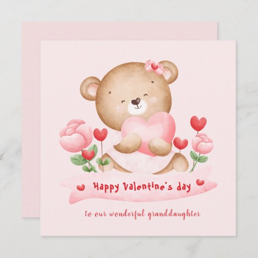 Valentijnsdag Valentijnsdag Kaart (Voorkant / Achterkant)