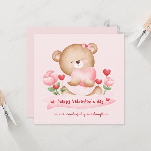 Valentijnsdag Valentijnsdag Kaart (Voorkant / Achterkant in situ)