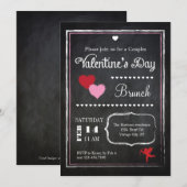  Valentijnsdag van Chalkboard Kaart (Voorkant / Achterkant)