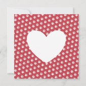 Valentijnsdag van de Dog Photo Flat Feestdagenkaart (Achterkant)