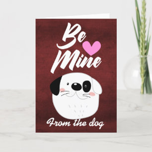 Valentijnsdag: ...van de hond feestdagen kaart
